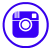 Free Instagram Purple Rimmed Social Media Icons