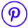 Free pinterest Purple Rimmed Social Media Icons
